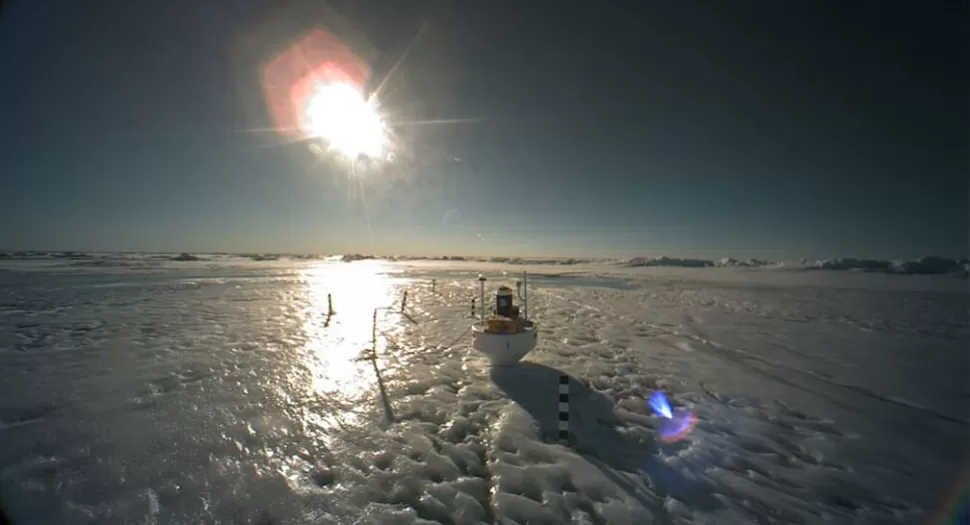 RECUPERADO. Así luce el Polo Norte. FOTO DEL OBSERVATORIO MEDIOAMBIENTAL DEL POLO NORTE. 