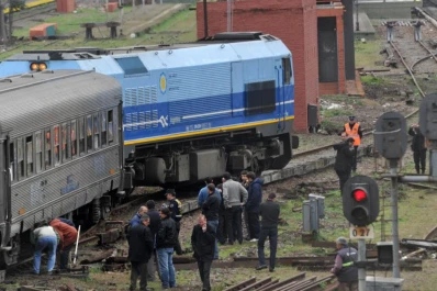 Descarriló un tren del Sarmiento en Once