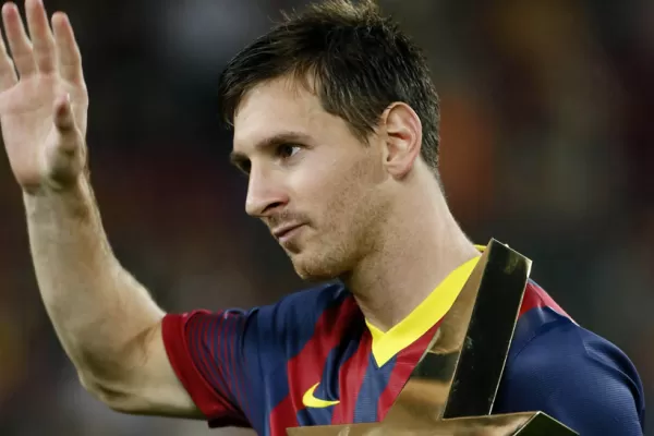 Messi limpió sus propios botines tras el partido