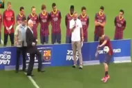 Shimon Peres fulminó de un pelotazo a Lionel Messi