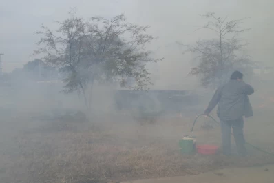 Un incendio de pastizales en la Quinta Agronómica destruyó equipos
