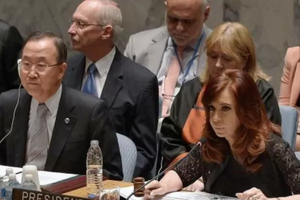 Cristina encabezó la reunión del Consejo de Seguridad de la ONU