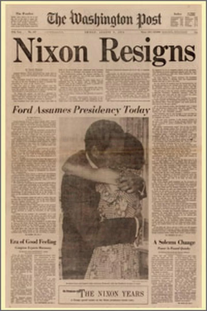 HISTÓRICA TAPA. La renuncia de Richard Nixon fue el corolario de las investigaciones que publicó el Post. 