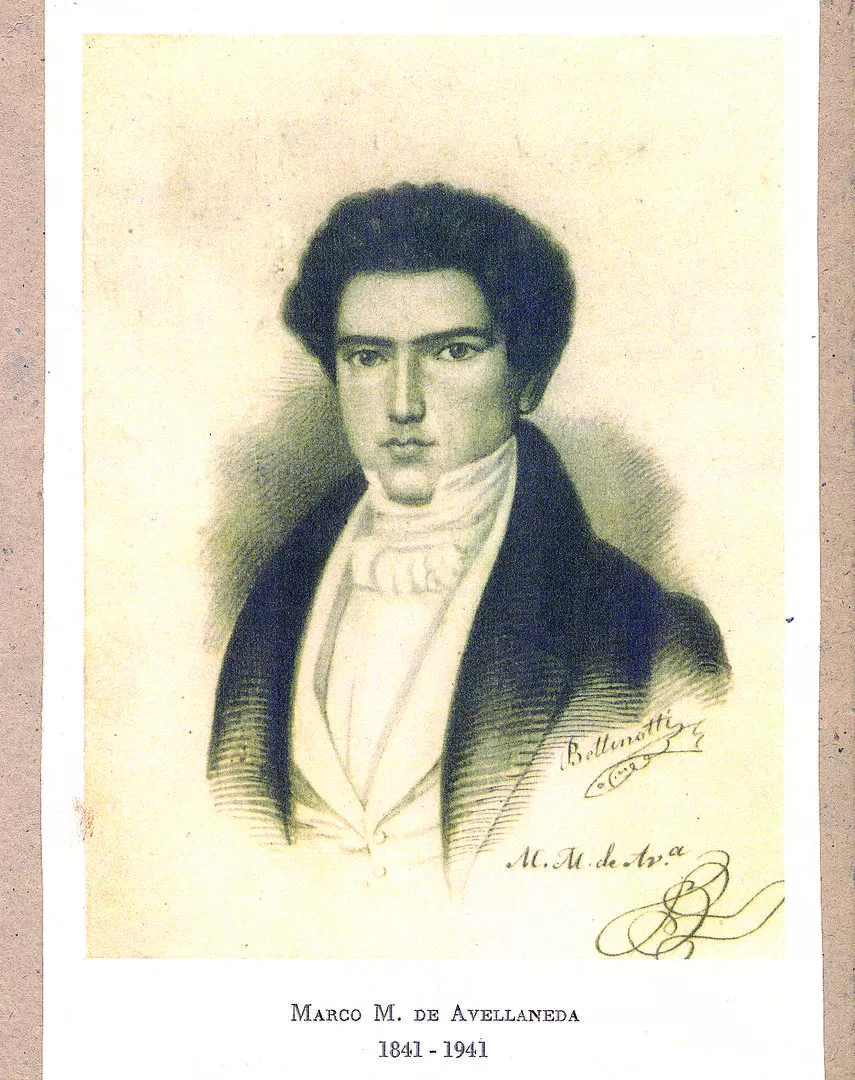 MARCO M. DE AVELLANEDA. El jefe de la Liga del Norte, en un retrato de Bettinotti. LA GACETA / ARCHIVO