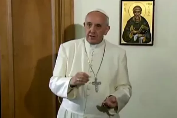 El Papa le envió un mensaje a los fieles de San Cayetano