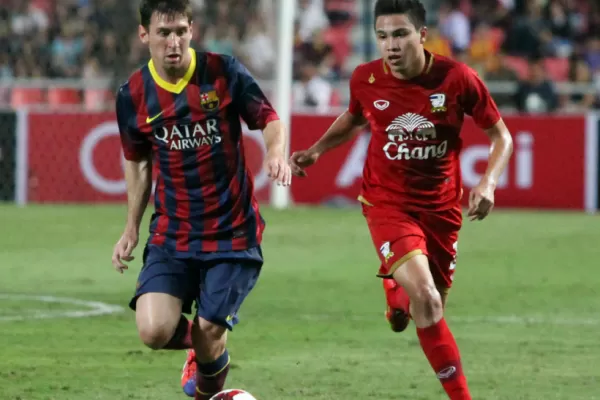Dos de Messi y uno de Neymar en la goleada de Barcelona