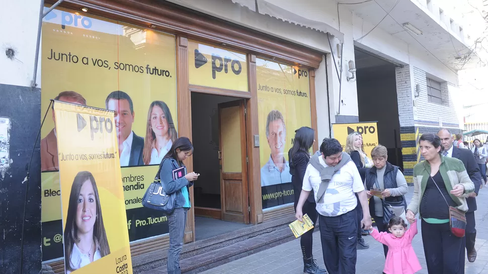 CONFIANZA. Los integrantes del partido de Macri esperan hacer una buena elección. LA GACETA / HECTOR PERALTA