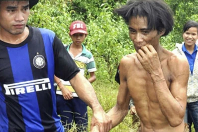 Rescataron a padre e hijo que vivieron 40 años como Tarzán