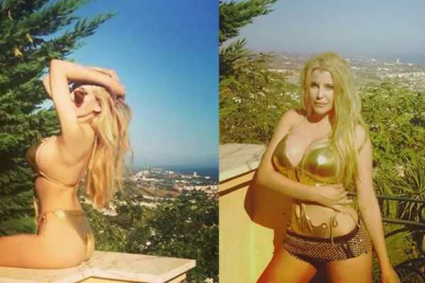 En bikini, Charlotte Caniggia disfruta del sol en Marbella
