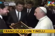 Marcelo Tinelli se reunió con el Papa Francisco