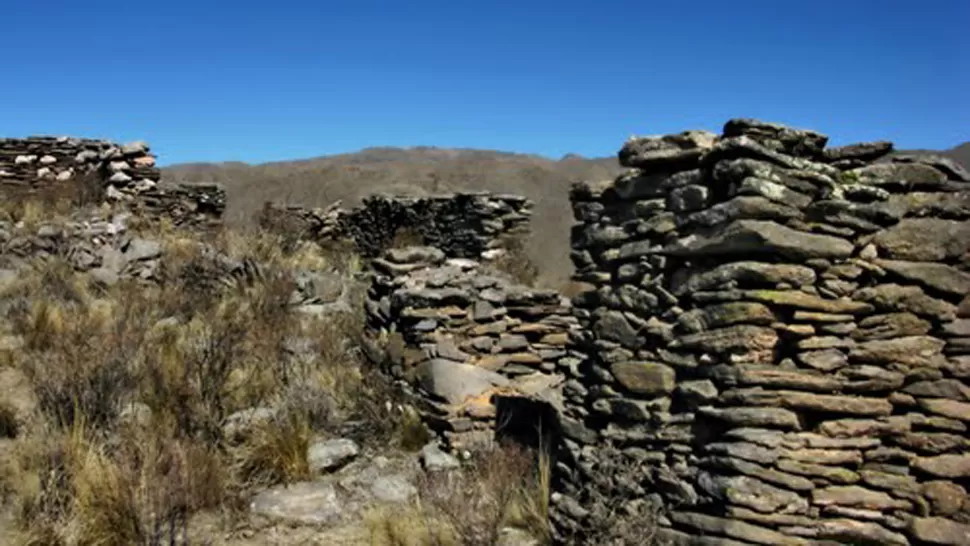 PARTE DE LA HISTORIA. El sitio arqueológico del Pucará de Aconquija esta ubicado en el Departamento Andalgalá. FOTO ARCHIVO