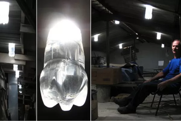 Con una botella dio luz a millones de personas de escasos recursos