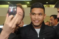 Teo Gutiérrez fue habilitado en River, y Ramón sonríe