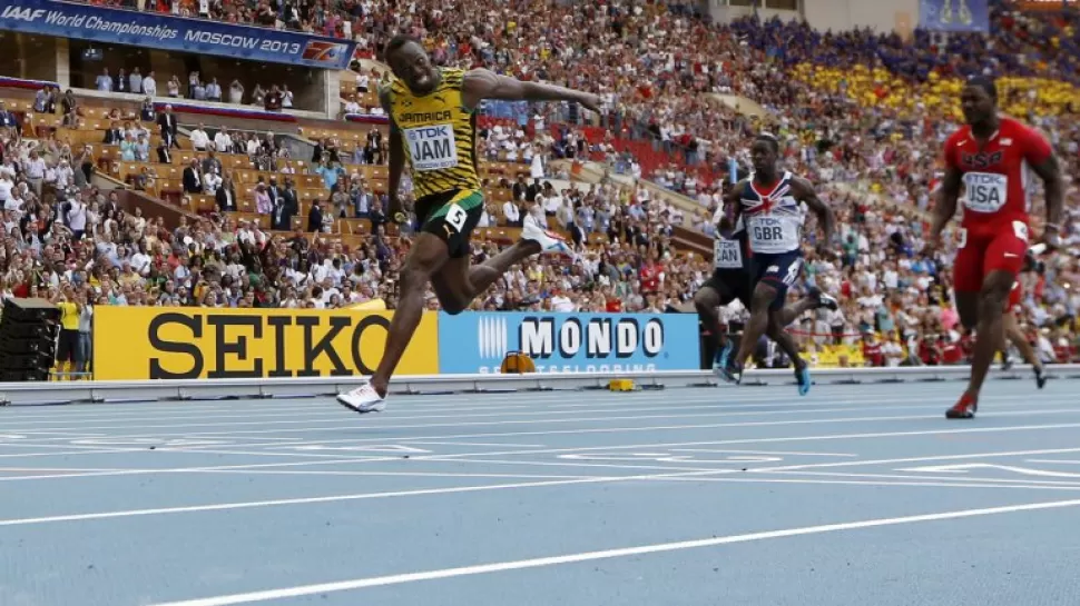 ATLETA. Bolt se afianza como el máximo velocista de la historia. REUTERS