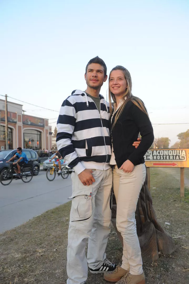 BIEN ACOMPAÑADO. Darío Gasco estuvo junto a su novia Nicolle Marrades, a quién conoció en las carreras de mountain bike. 