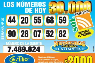 Los Números de Oro de LA GACETA