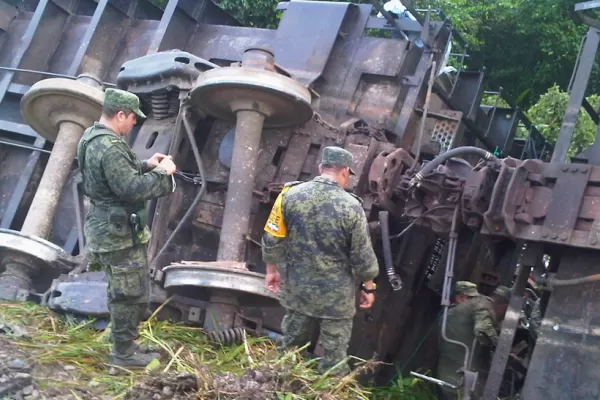 Descarriló un tren en México: al menos cinco muertos