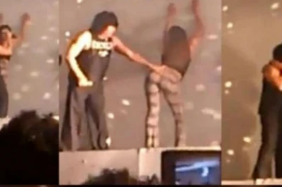 La Mona Jiménez hizo un show erótico con una joven