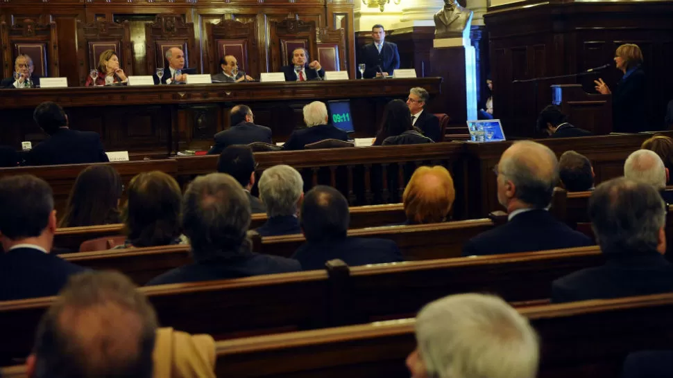 PRESENCIA. La procuradora general de la Nación, Alejandra Gils Carbó, ante Corte Suprema de Justicia. TÉLAM