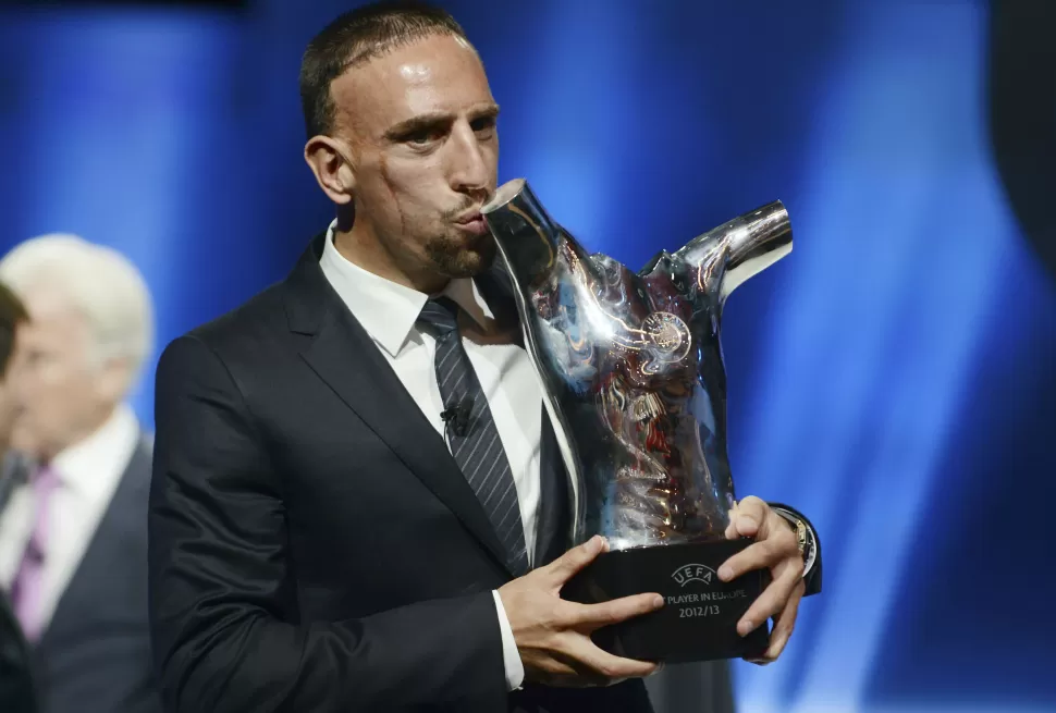 EL MEJOR. Franck Ribery se quedó con el premio. REUTERS