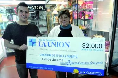 Llenó el botiquín en Farmacia La Unión