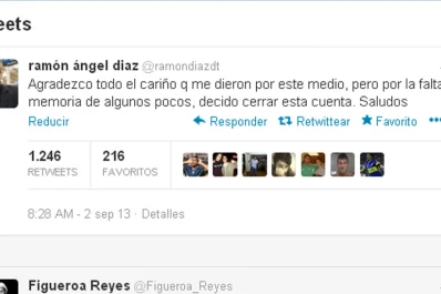 Cansado de los insultos, Ramón Díaz cerró su cuenta de Twitter