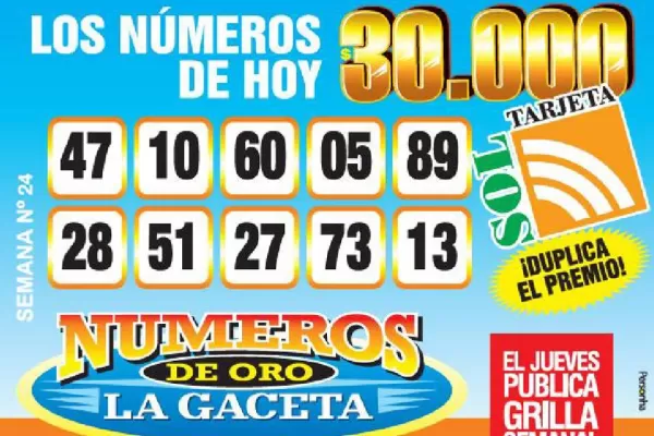 Los Números de Oro de LA GACETA