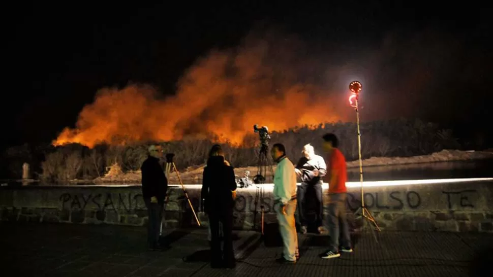 DESCONTROL. El fuego también afectó a la reserva ecológica de Catamarca. FOTO TOMADA DE TINOGASTAESNOTICIA.COM
