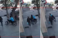 Le quiso robar la cartera, la arrojó al piso y quedó filmado