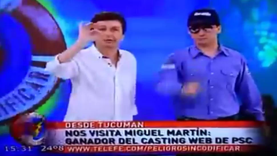 PRESENTACION. Diego Korol anuncia a Miguel Martín en Peligro Sin Codificar. CAPTURA DE VIDEO. 
