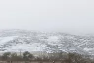 Persiste la nieve en las cumbres que rodean a Tafí del Valle