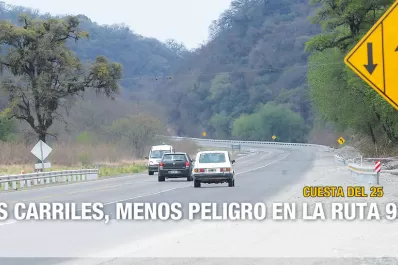 Apuran la construcción de un tercer carril en la peligrosa Cuesta del 25