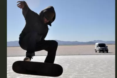 Fiesta de skaters en Las Salinas de Jujuy