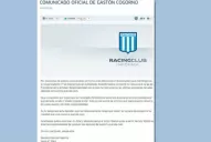 Cogorno dio un paso al costado y Blanco es el nuevo presidente de Racing