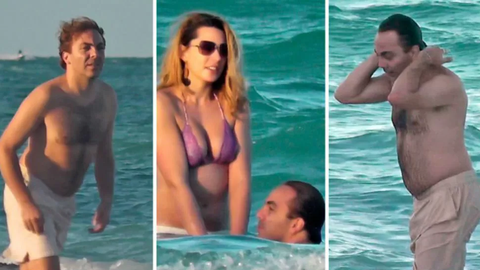 DE FIESTA. El músico disfrutó las playas de Miami con una chica. FOTO TOMADA DE INFOBAE.COM