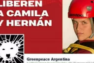 Marcha mundial de Greenpeace para liberación de los activistas argentinos