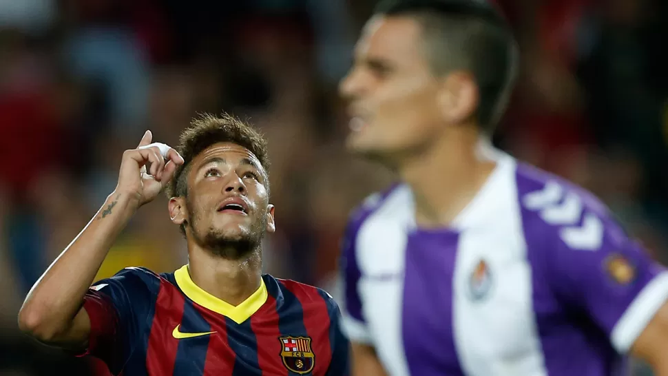 APORTE GOLEADOR. Neymar anotó uno de los tantos para el conjunto catalán. REUTERS