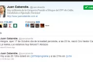 En el  Día de la Lealtad, nació el hijo de Cabandié