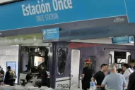 Otra vez chocó un tren en Once: Hay 80 heridos