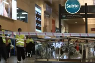 Quedan dos personas internadas, tras el choque del tren Sarmiento