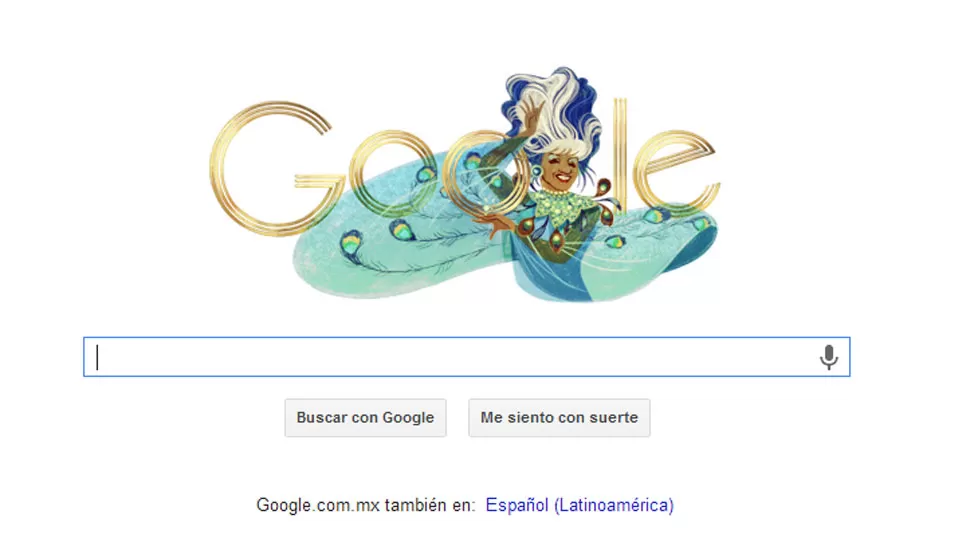 HOMENAJE. Google y el recuerdo para Celia Cruz, a 88 años de su nacimiento. CAPTURA DE PANTALLA