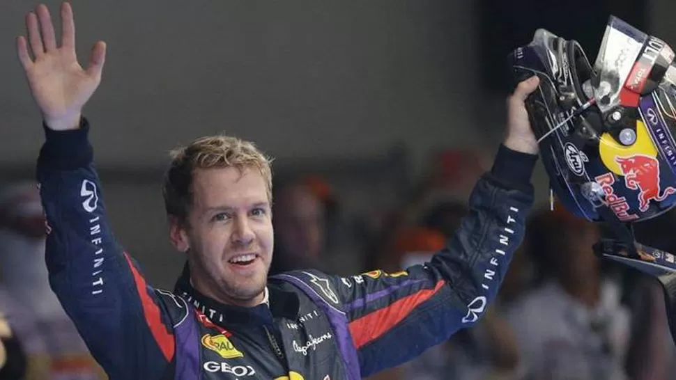 GRAN CAMPEÓN. Vettel alcanzó en el palmarés histórico al francés Alain Prost. FOTO TOMADA DE CLARIN.COM