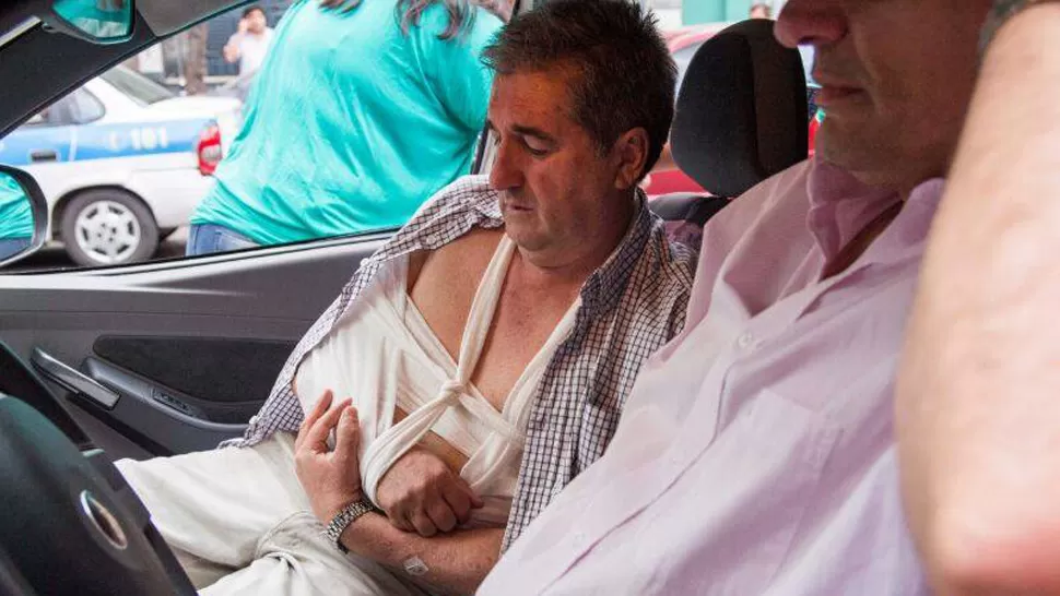 VIOLENTO. Pérez Ascárate sufrió fractura de clavícula. FOTO DE REPORTEROS ARGENTINOS @ARMOAJR