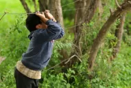 Franco pasó dos horas encerrado en un baño porque su tía lo secuestró para pedir dinero