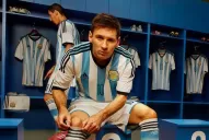 Messi posó con la camiseta de la Selección para Brasil 2014