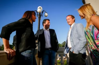 Chino Navarro se sorprendió cuando vio la foto de Massa e Insaurralde