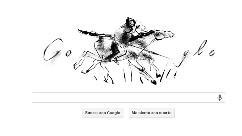 UNA PINTURITA. El doodle de Google muestra una obra de Castagnino. CAPTURA DE IMAGEN