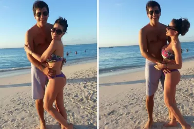 Florencia Peña se tomó unas románticas vacaciones en Aruba