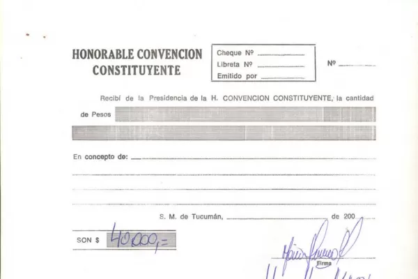 Se aprobó, sin revisar, el gasto de la Convención