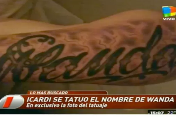 El tatuaje de Mauro Icardi dedicado a Wanda Nara